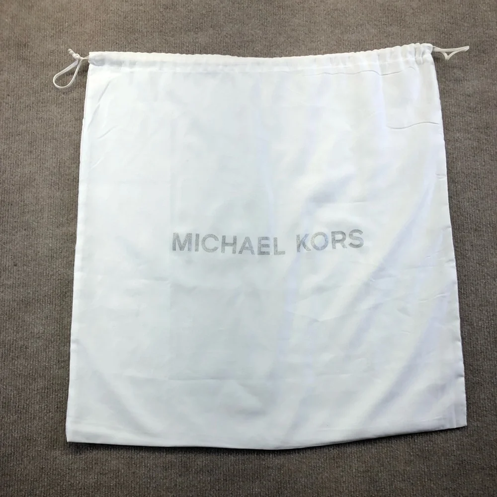 Michael Kors White satin purse dust cover/ dust bag approximately 21 X 21